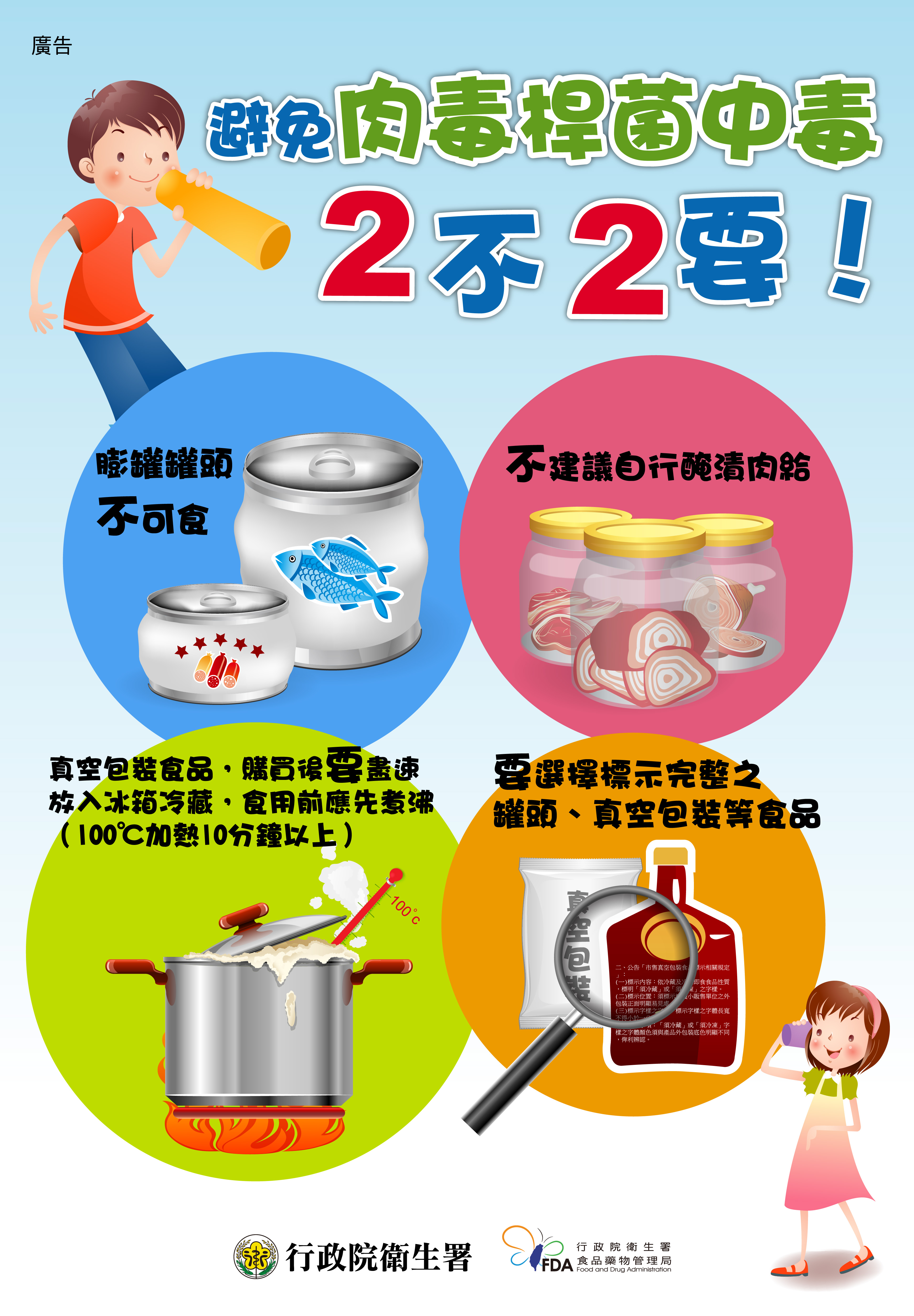 避免肉毒桿菌中毒二不二要